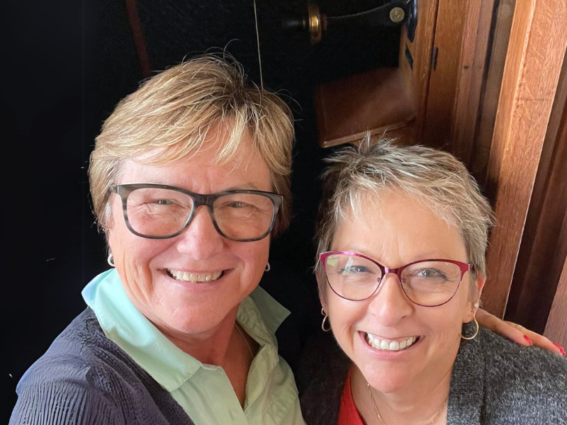 Jackie Messer and team member at Balancing Self in Georgetown, TX—personalized wellness services in a welcoming, supportive environment.